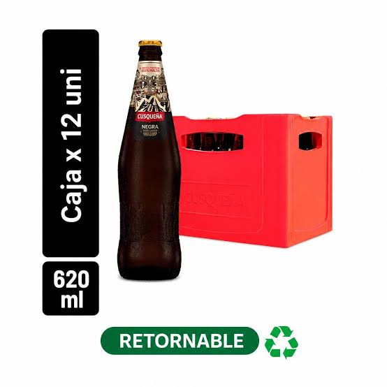CERVEZA CUSQUEÑA NEGRA BOTELLA 620ML RETORNABLE