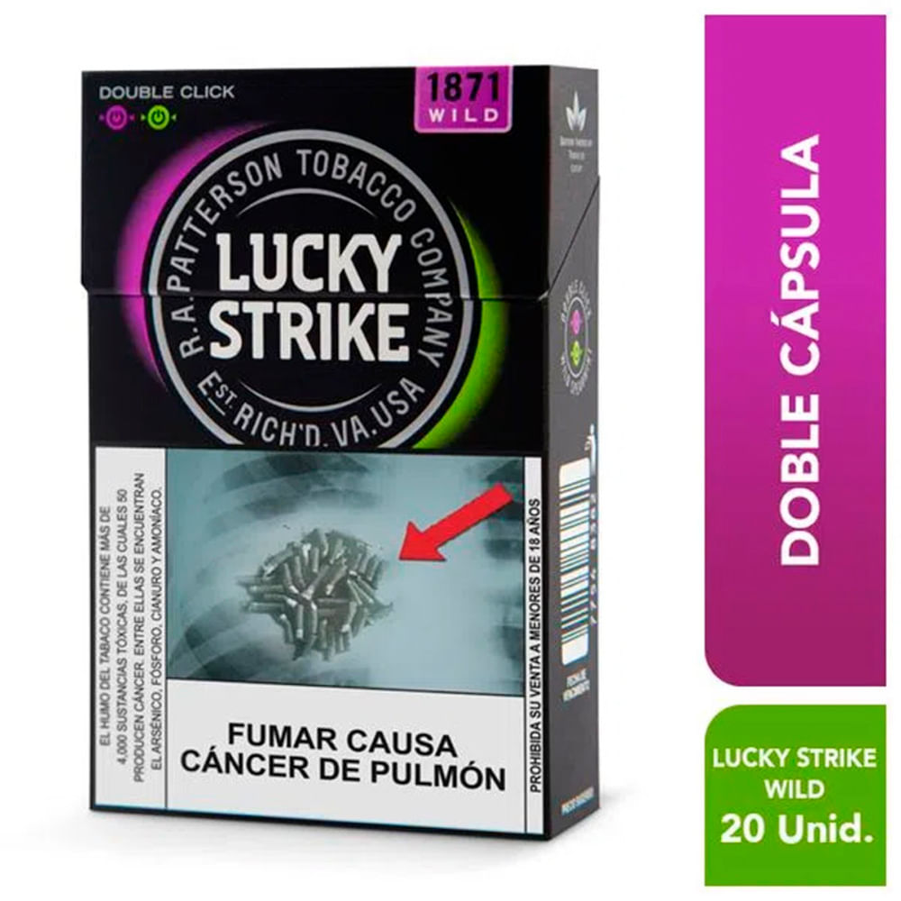 CIGARROS LUCKY STRIKE WILD DOUBLE CLICK 20UN CAJA