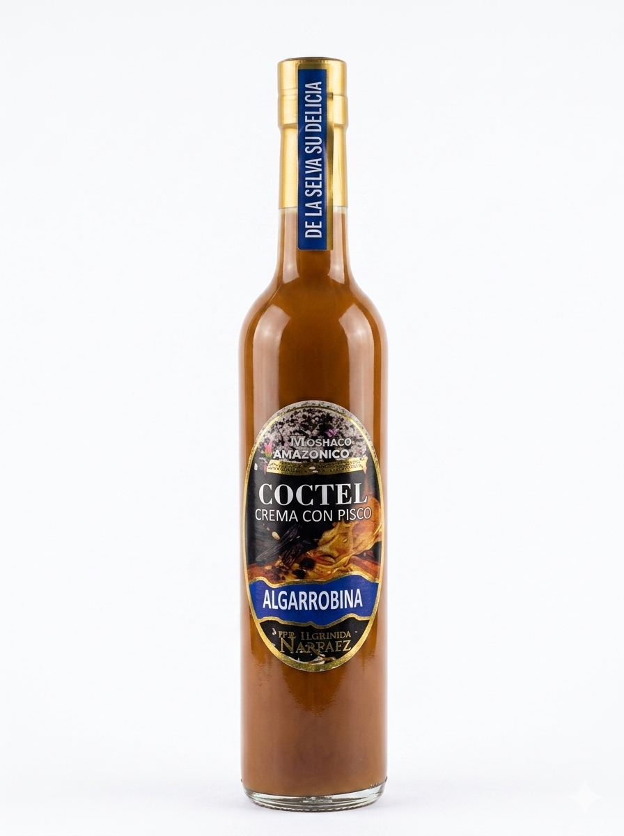 CÓCTEL CREMA CON PISCO SABOR ALGARROBINA