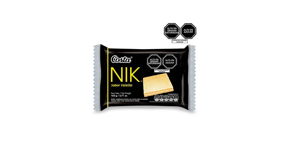 GALLETA WAFER NIK VAINILLA COSTA (27G)