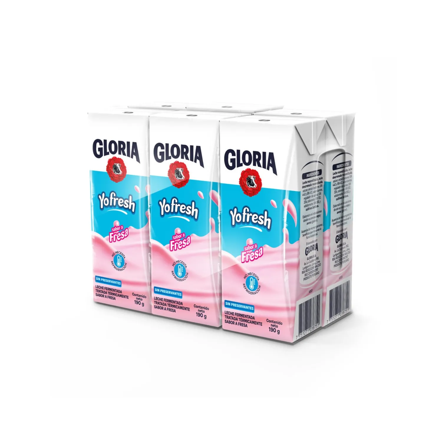YOFRESH FRESA CAJA 190G